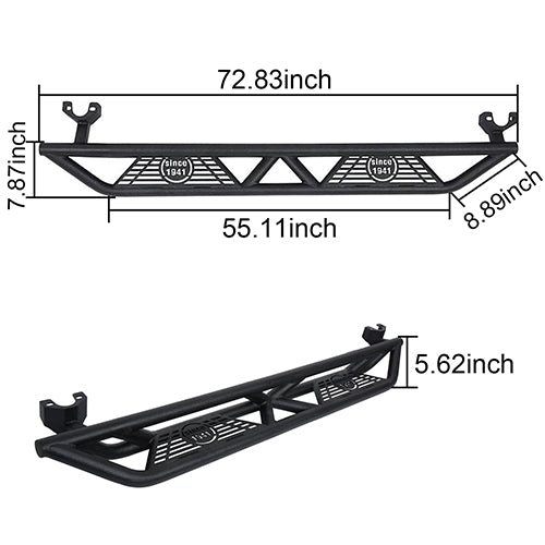 Jeep JK Front Bumper / Rear Bumper / Running Boards for 2007-2018 Jeep Wrangler JK - LandShaker LSG.2013+3018+2030 31