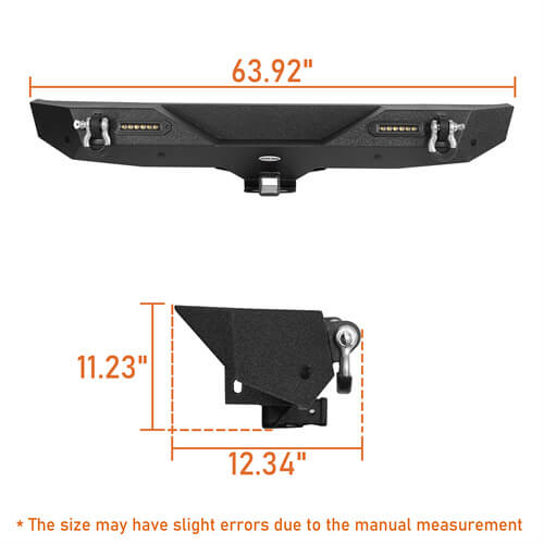 Jeep JL Front Bumper / Rear Bumper / Running Boards for 2018-2023 Jeep Wrangler JL - LandShaker 4x4 LSG.3003+3006+3018 33