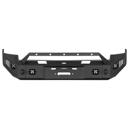 Road Trip Front Full-Width Bumper w/ LED Spotlights For 2009-2012 Ram 1500 - Landshsker4x4