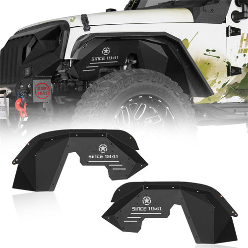 Aluminum Front Inner Fender Liners For 2007-2018 Jeep Wrangler JK - LandShaker