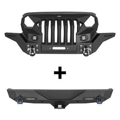 Jeep JL Mad Max Front Bumper & Rear Bumper Combo(18-25 Jeep Wrangler JL)-LandShaker