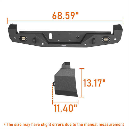 Tacoma Front & Rear Bumpers Combo for Toyota Tacoma 3rd Gen - LandShaker 4x4 l42024200s 4