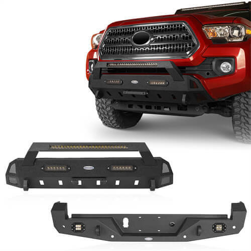 Tacoma Front & Rear Bumpers Combo for Toyota Tacoma 3rd Gen - LandShaker 4x4 ls42004203s 1