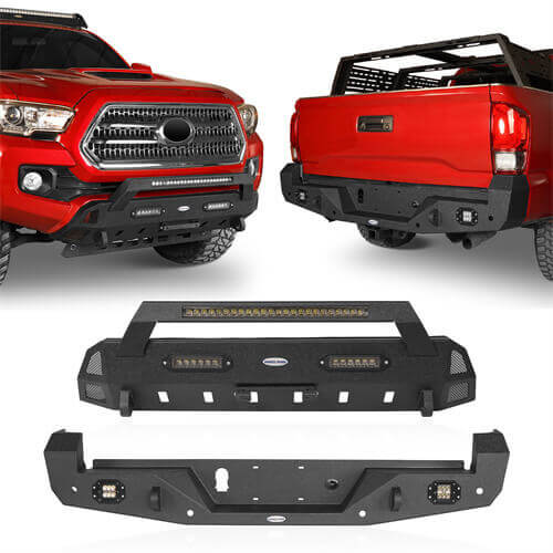 Tacoma Front & Rear Bumpers Combo for Toyota Tacoma 3rd Gen - LandShaker 4x4 ls42004203s 13