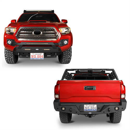 Tacoma Front & Rear Bumpers Combo for Toyota Tacoma 3rd Gen - LandShaker 4x4 ls42004203s 14