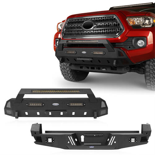 Tacoma Front & Rear Bumpers Combo for Toyota Tacoma 3rd Gen - LandShaker 4x4 ls42044203s 1