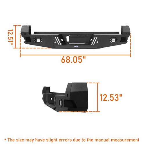 Tacoma Front & Rear Bumpers Combo for Toyota Tacoma 3rd Gen - LandShaker 4x4 ls42044203s 21