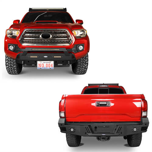 Tacoma Front & Rear Bumpers Combo for Toyota Tacoma 3rd Gen - LandShaker 4x4 ls42044203s 4