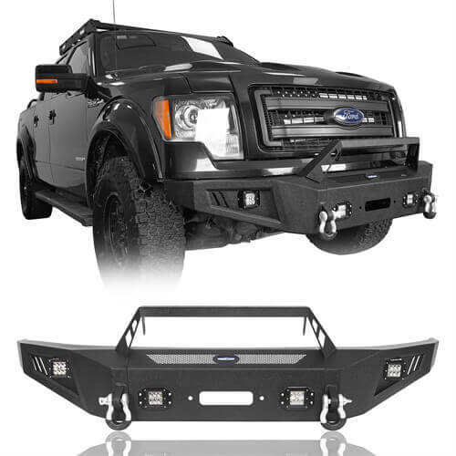 Full Width Front Bumper for 2009-2014 Ford F-150, Excluding Raptor  - LandShaker 4x4 l820082018202 24