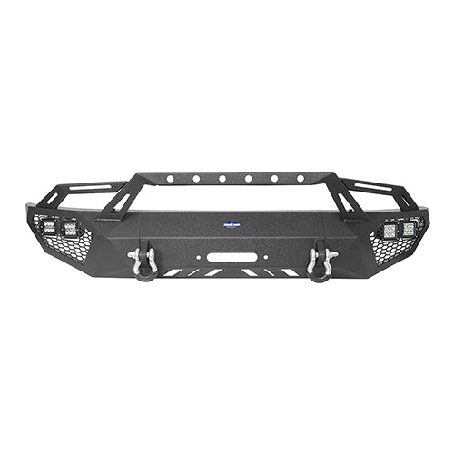 Front Bumper w/ Grill Guard & Rear Bumper for 2009-2014 Ford F-150 Excluding Raptor  - LandShaker 4x4 LSG.8200+8204 15