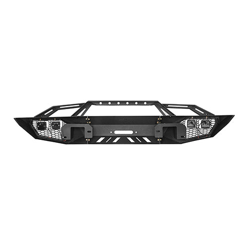 Front Bumper w/ Grill Guard & Rear Bumper for 2009-2014 Ford F-150 Excluding Raptor  - LandShaker 4x4 LSG.8200+8204 16