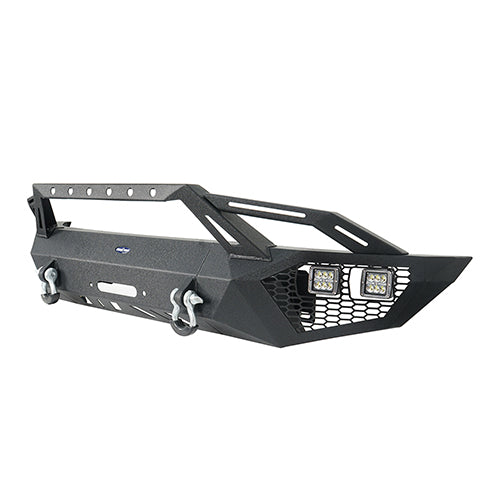 Front Bumper w/ Grill Guard & Rear Bumper for 2009-2014 Ford F-150 Excluding Raptor  - LandShaker 4x4 LSG.8200+8204 17