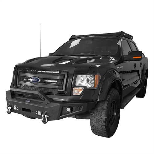 Ford F-150 Front Bumper & Rear Bumper for 2009-2014 Ford F-150, Excluding Raptor - LandShaker 4x4 LSG.8202+LSG.8203 3