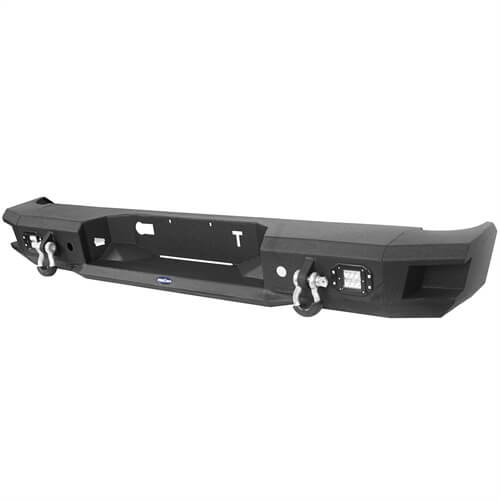 Full Width Front Bumper w/Winch Plate & Rear Bumper w/Hitch Receiver for 2007-2013 Toyota Tundra LandShaker LSG.5205+LSG.5201 19