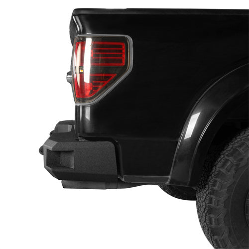 Front Bumper w/Grill Guard & Back Bumper for 2009-2014 Ford F-150 Excluding Raptor - LandShaker 4x4 LSG.8200+LSG.8203 8