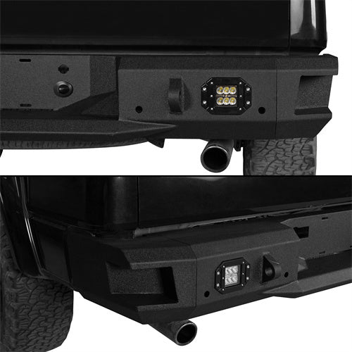 Front Bumper w/Grill Guard & Back Bumper for 2009-2014 Ford F-150 Excluding Raptor - LandShaker 4x4 LSG.8200+LSG.8203 9