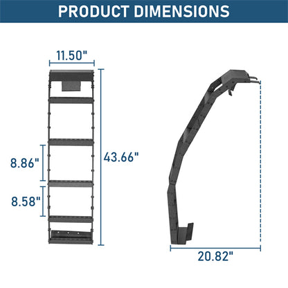Rear Hatch Ladder For 2003-2009 Toyota 4Runner w/o Spoiler - Landshaker4x4