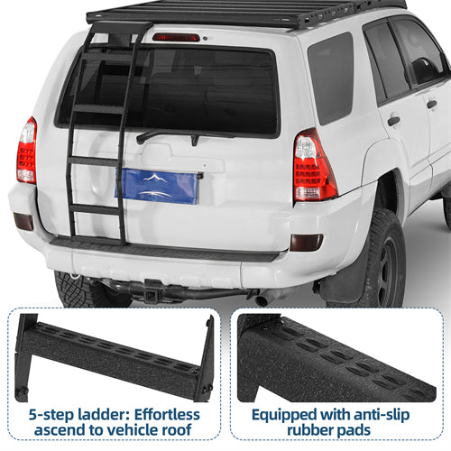 Rear Hatch Ladder For 2003-2009 Toyota 4Runner w/o Spoiler - Landshaker4x4