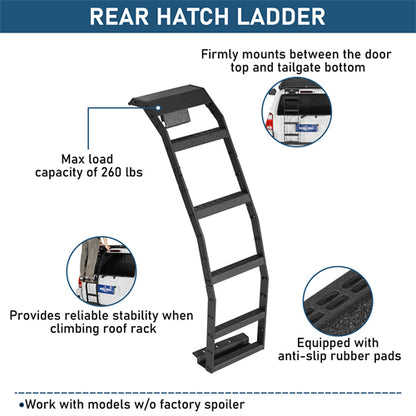 Rear Hatch Ladder For 2003-2009 Toyota 4Runner w/o Spoiler - Landshaker4x4