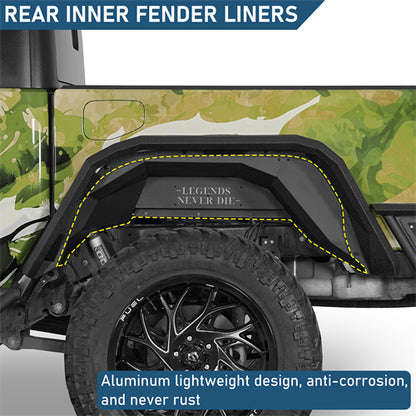 Legend Rear Inner Fender Liners For 2020-2025 Jeep Gladiator JT - Landshaker4x4