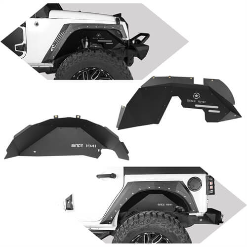 Jeep JK Front / Rear Inner Fender Liners for 2007-2018 Jeep Wrangler JK - LandShaker 4x4 lsg20662067206820542064 2