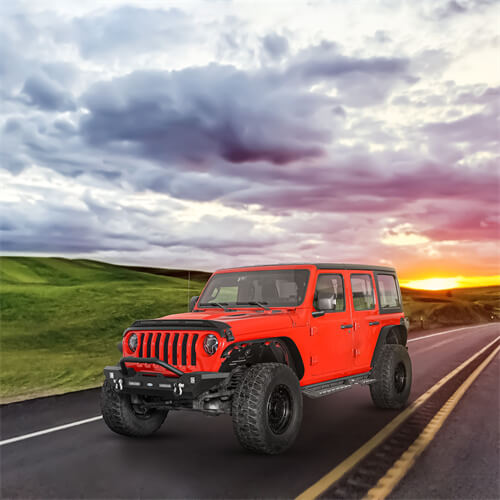 Jeep JL Side Steps Running Boards for 2018-2023 Jeep Wrangler JL - LandShaker 4x4 ls3045 4