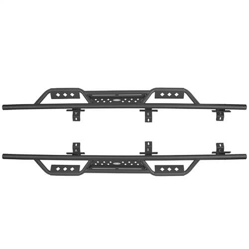 Jeep JT Side Steps Nerf Bars for 2020-2022 Jeep Gladiator  - LandShaker 4x4 l7001-1s 7