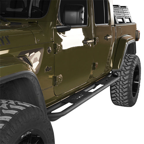 Jeep JT Side Steps & Tubular Half Doors for 2020-2023 Jeep Gladiator 4-Door  - LandShaker 4x4 LSG.3009+7002 6