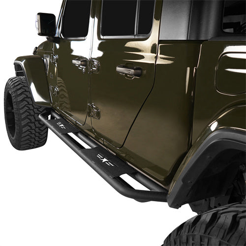 Jeep JT Side Steps & Tubular Half Doors for 2020-2023 Jeep Gladiator 4-Door  - LandShaker 4x4 LSG.3009+7002 7