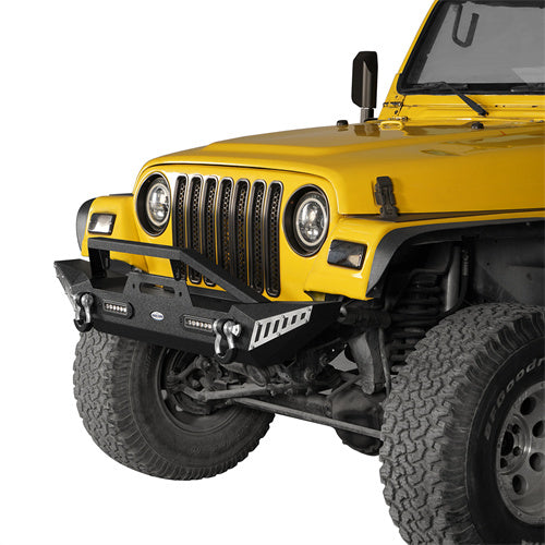 Jeep TJ Front and Rear Bumper Combo for 1987-2006 Jeep Wrangler TJ YJ - LandShaker 4x4 LSG.1009+LSG.1011 3