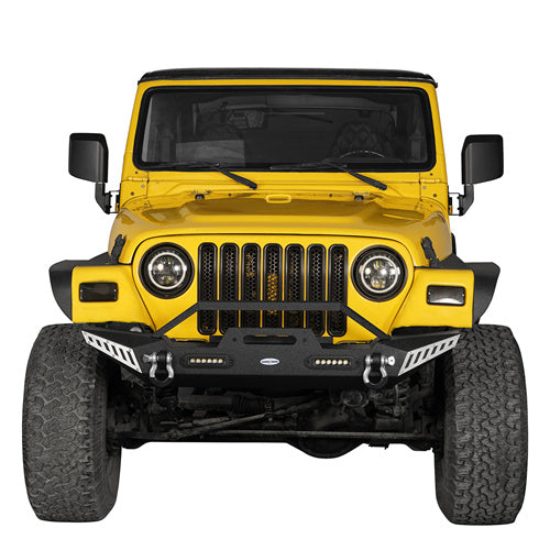 Jeep TJ Front and Rear Bumper Combo for 1987-2006 Jeep Wrangler TJ YJ - LandShaker 4x4 LSG.1009+LSG.1011 4