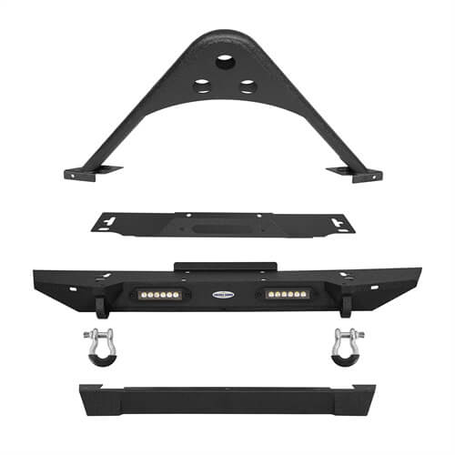 Jeep TJ Stinger Front Bumper and Rear Bumper Combo for 1987-2006 Jeep Wrangler TJ YJ - LandShaker 4x4 LSG.1013+LSG.1009 11