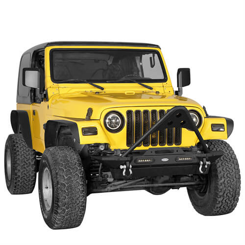 Jeep TJ Stinger Front Bumper and Rear Bumper Combo for 1987-2006 Jeep Wrangler TJ YJ - LandShaker 4x4 LSG.1013+LSG.1009 5