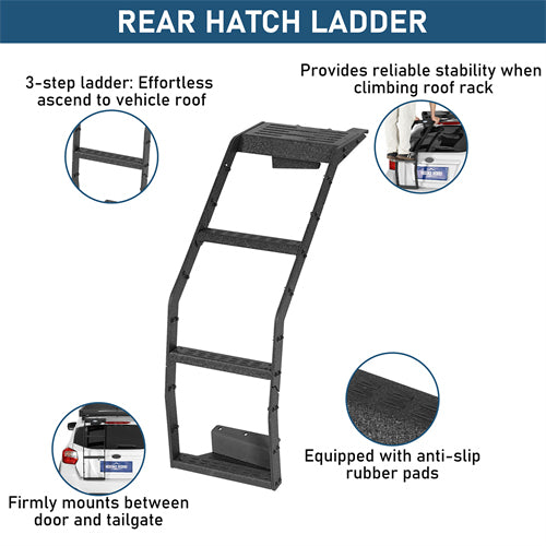 Rear Hatch Ladder For 2013-2017 Subaru XV Crosstrek - Landshaker4x4