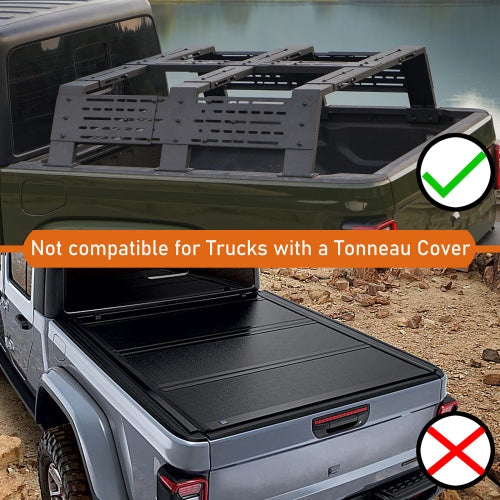 LandShaker Mid-size Trucks Overland Bed Rack  12.2" High for Jeep Gladiator JT & Ford Ranger & GMC & Chevrolet Colorado lsg9904s 11