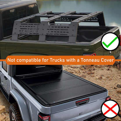 LandShaker Mid-size Trucks Overland Bed Rack  12.2" High for Jeep Gladiator JT & Ford Ranger & GMC & Chevrolet Colorado lsg9904s 11