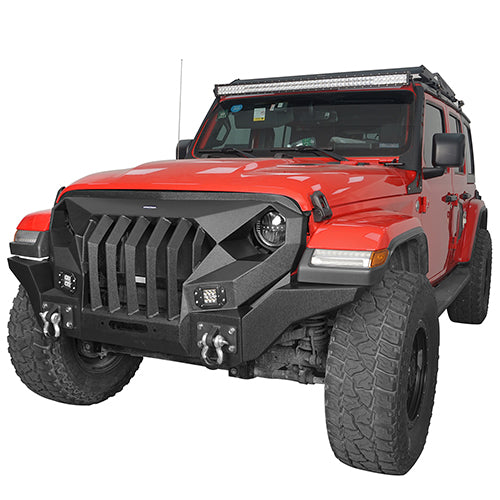 Jeep JL Mad Max Front Bumper & Rear Bumper for 2018-2023 Jeep Wrangler JL - LandShaker 4x4 LSG.3020+3003 3