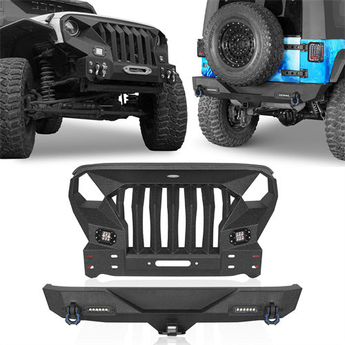Mad Max Front Bumper & Rear Bumper(07-18 Jeep Wrangler JK)-LandShaker