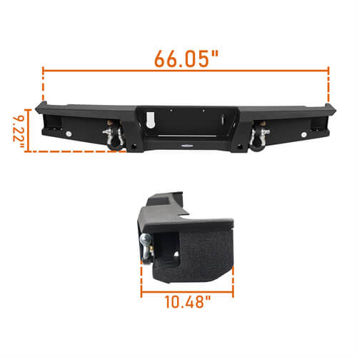 Jeep JT Mid Width Front Bumper / Rear Bumper / Side Steps for 2020-2023 Jeep Gladiator JT - LandShaker 4x4 LSG.3018+.7003+7002 29