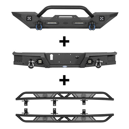 Mid Width Front Bumper / Rear Bumper / Running Boards(20-25 Jeep Gladiator JT)-LandShaker