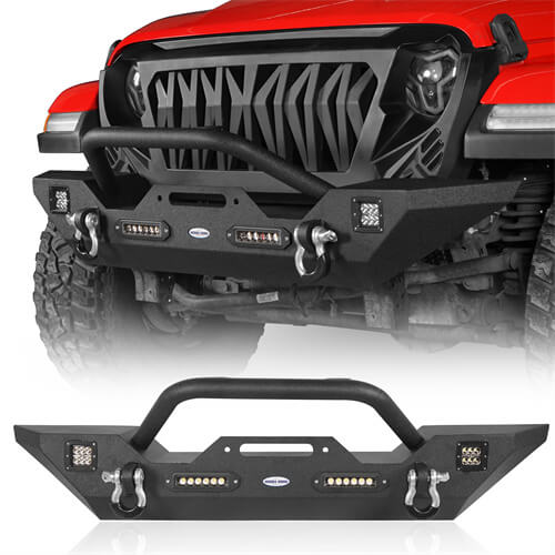Jeep JT Mid Width Front Bumper / Rear Bumper / Side Steps for 2020-2023 Jeep Gladiator JT  - LandShaker 4x4 LSG.3018+7003+7001 2