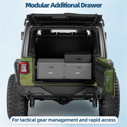 Modular Additional Drawer For 2015-2025 Jeep Wrangler JK & JL 4-Door & 2021-2025 Ford Bronco 4-Door - Landshaker4x4