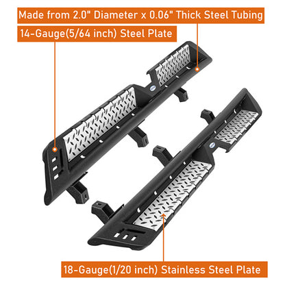 LandShaker Nerf Side Step Bars Running Boards for 2020-2024 Jeep Gladiator JT lsg7017  11