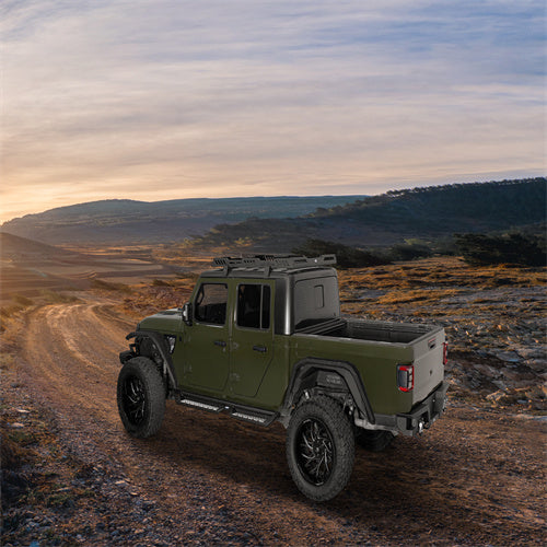 LandShaker Nerf Side Step Bars Running Boards for 2020-2024 Jeep Gladiator JT lsg7017  4