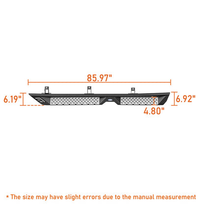 LandShaker Nerf Side Step Bars Running Boards for 2020-2024 Jeep Gladiator JT lsg7017  6