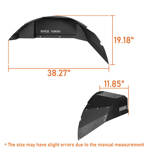 Off-Road Front & Rear Inner Fender Liners For 2021-2024 Ford Bronco (Excluding Raptor) - LandShaker4x4