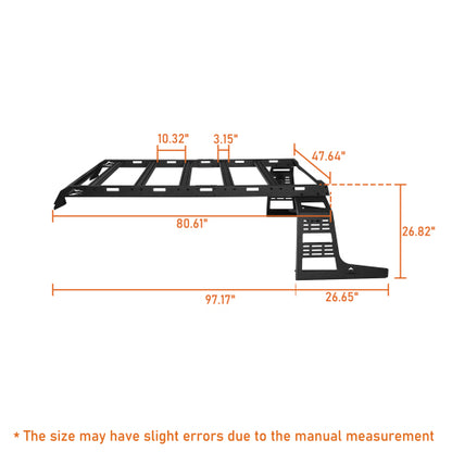 LandShaker Overland Aluminum Roof Rack for 2021-2023 Ford Bronco 4-Door Soft Top lsg8924s  6