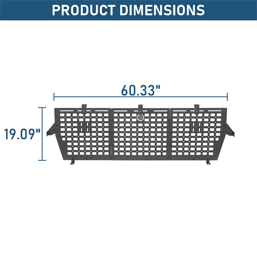 Front Bed MOLLE Panel For 2015-2025 Ford F-150 5.5ft Bed Single - Landshaker4x4