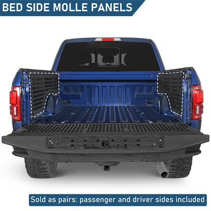 Bed Side MOLLE Panels - Pairs For 2015-2025 Ford F-150 5.5ft Bed - Landshaker4x4