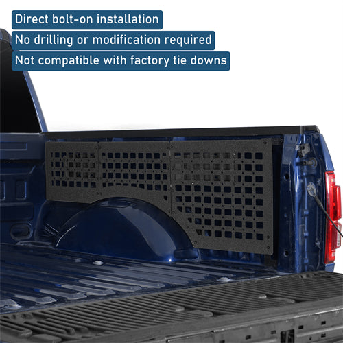 Bed Side MOLLE Panels - Pairs For 2015-2025 Ford F-150 5.5ft Bed - Landshaker4x4